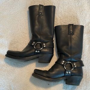 Frye Harness Boots, size 7, black